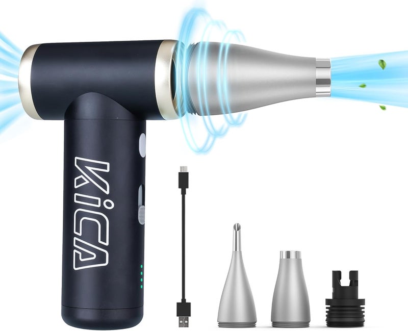 KiCA Electric Air Duster - Jet Fan 2S Rechargeable Air Duster with 117000RPM Brushless Motor and Metal Shell - Image 1