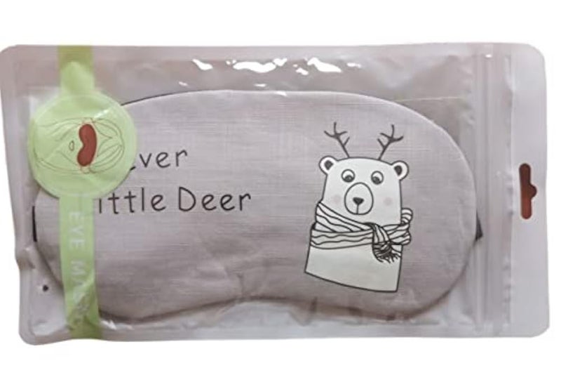 Eye Pajama With Gel Bag - Ice Eye Mask for Puffy Eyes, Dark Circles, Migraines and Sinus Pain (Little Deer) - Image 1