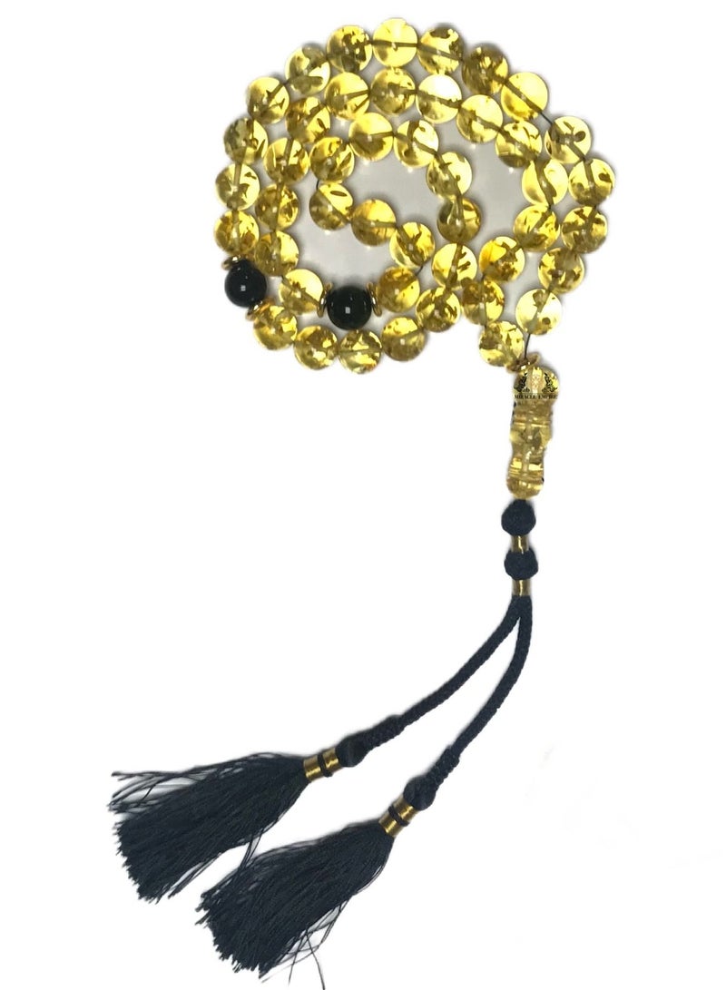 Miracle Empire Original Amber Seeds Prayer Beads 45 Kahramanbar Onyx Vip Only Exclusive Design Black Handmade Tassel  - Image 2