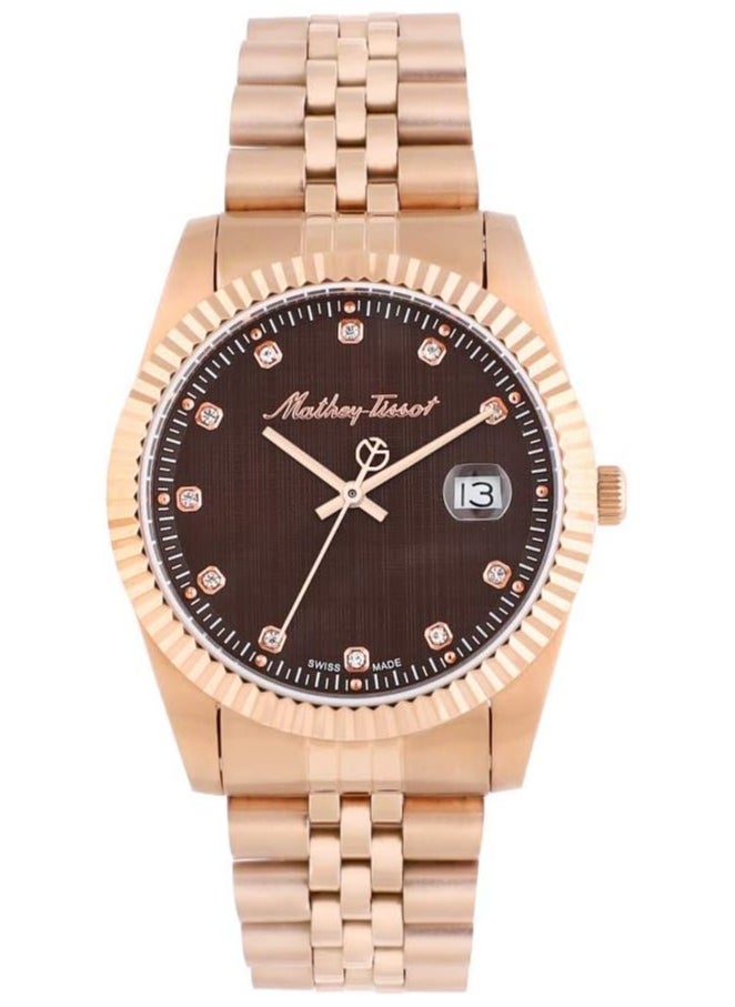 Mathey-Tissot - Mathy II Analog Brown Dial 40 mm Men's Watch H710PRM - Image 1