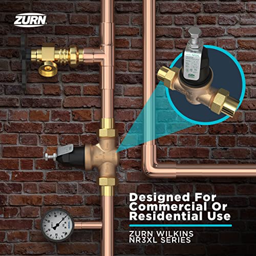 Zurn Wilkins 34-NR3XLDU 3/4" NR3XL Pressure Reducing Valve with Double Union FNPT Connection - Image 5