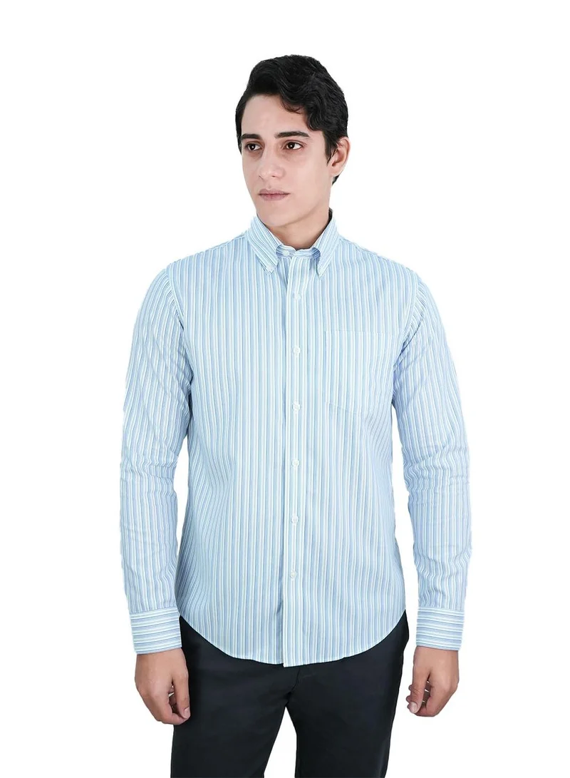 Men's Wrinkle-Free Long Sleeve Cotton Oxford Shirt