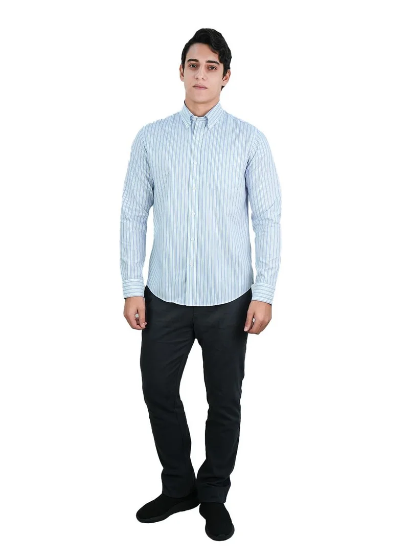 GIORDANO  Men's Wrinkle-Free Long Sleeve Cotton Oxford Shirt for Men | Best Price UAE