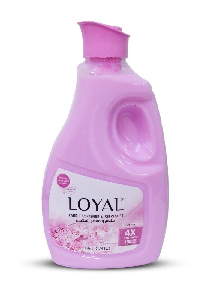 loyal Fabric Softener & Freshener Concentrated Soft Pink 150 Washes 3000ml