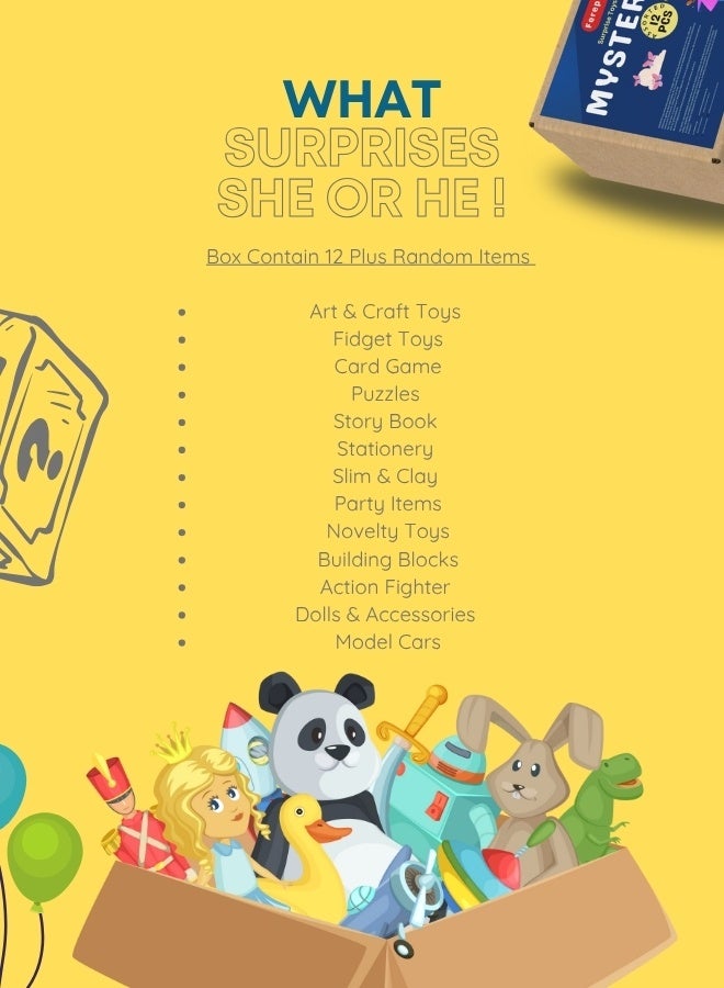 Ferepiper mystery box 12 pcs assorted cute toys gift box for kids - Image 4