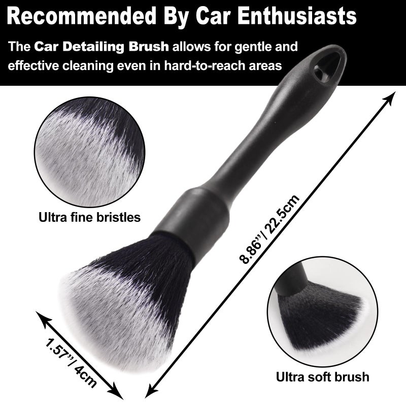 NIKCOSMK 7Pcs Car Wheel Brush kit, Tire Brush, Wheel Cleaner Brush, Soft-bristled Rim Cleaner Brush, Tire Shine Applicator Pad, Car Detailing Brushes, Wheel Brushes for Cleaning Wheels,Tires - Image 5