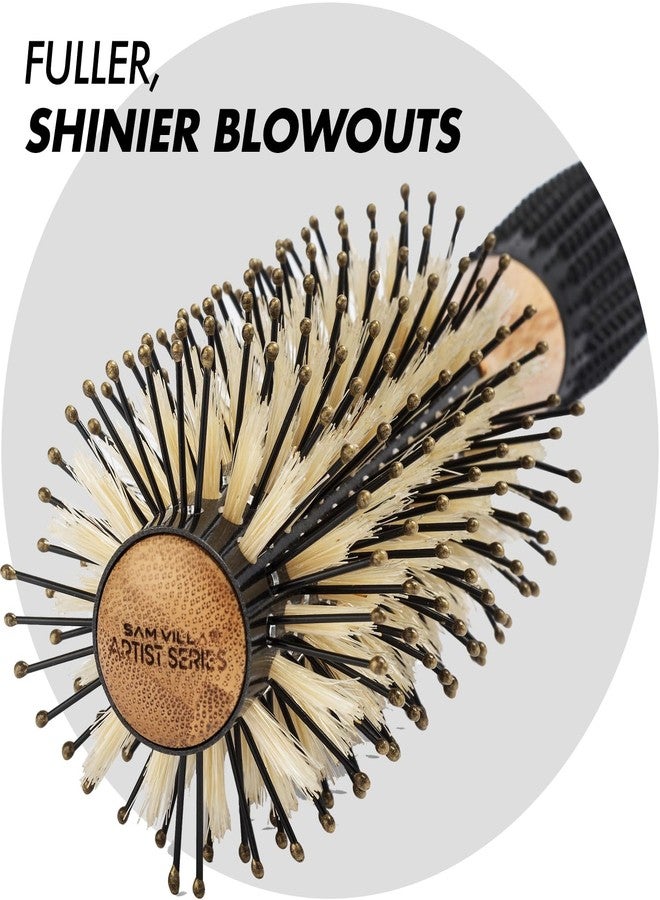Sam Villa Artist Series Nylon & Boar Bristle Hair Brush Spiral Thermal Styling Brush - Image 5