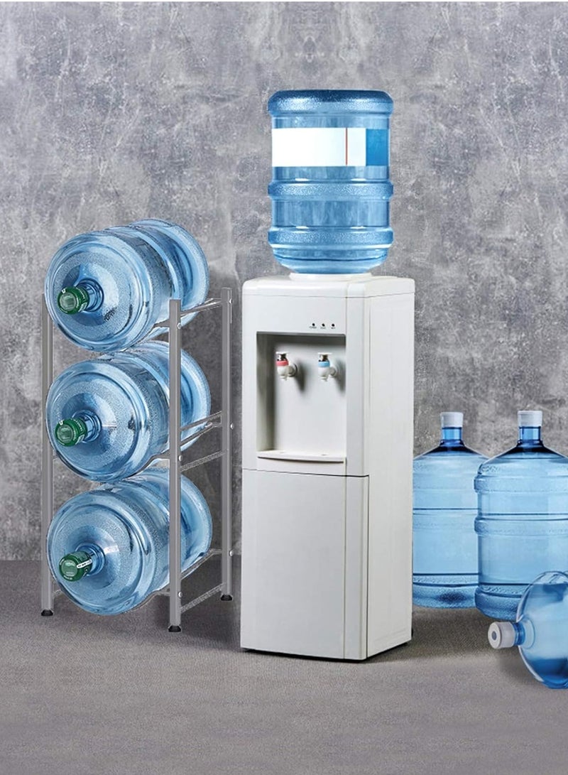GoldenLike Water Bottle Rack,3 Tier Water Bottle Stand 5 Gallon Water Bottle Holder Water Bottle Storage Rack for Office Home and Kitchen - Image 3
