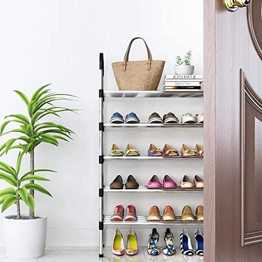 MAMMOTH Stainless Steel Shoe RackShoe Stand MultiPurpose Shoe Rack 5 Tier Folding Foot Wear Storage Living Room Furniture Shoe Rack Space Saving Entryway Cabinet - Image 2