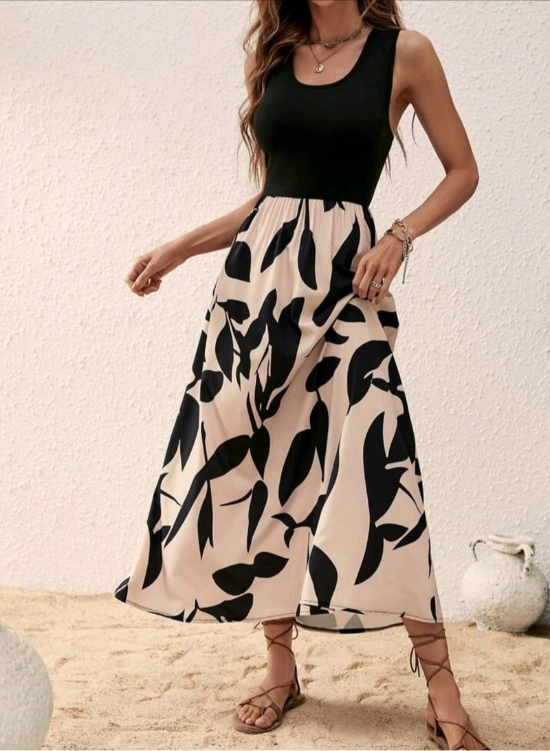 SHEIN Clasi Graphic Print Sleeveless A-line Dress  - Image 5