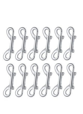 12 Pieces Double Ended Bolt Snaps Hook Zinc Alloy Double Trigger Clips Home Pet Accessory for Linking Dog Leash Collar Leash Key Chain Horse Tack Pet Sling Feed Buckets - pzsku/ZE218B5D5F8588AE388FEZ/45/_/1717049532/6b0e198f-a276-406f-9fc8-9119f3aad1ef
