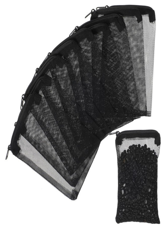 ADLABLD 10 pcs Aquarium Media Bag with Zipper, Reusable Fine Mesh Bag for Aquarium Filter Media, 5.9" x 3.9" - Image 1