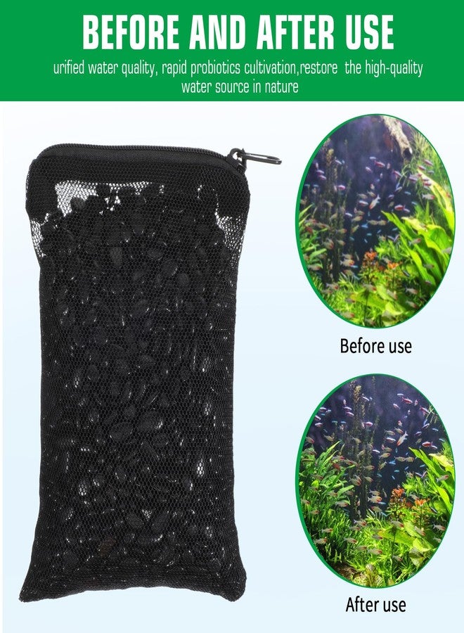 ADLABLD 10 pcs Aquarium Media Bag with Zipper, Reusable Fine Mesh Bag for Aquarium Filter Media, 5.9" x 3.9" - Image 4