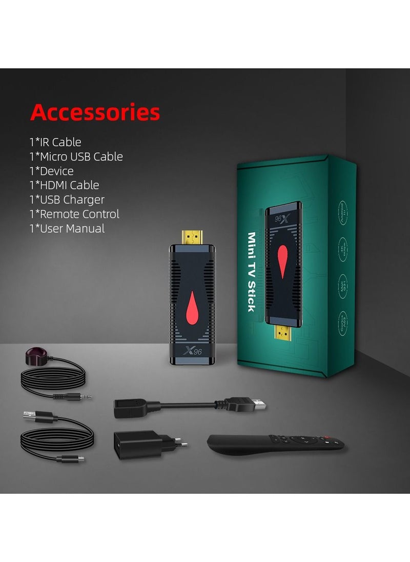 X96 - Mini Smart TV Stick X96 S400 Network Set-top Box Allwinner H313 4K HD Media Player 2.4G 5G Wifi Android10 TV Box Dongle Receiver - Image 1