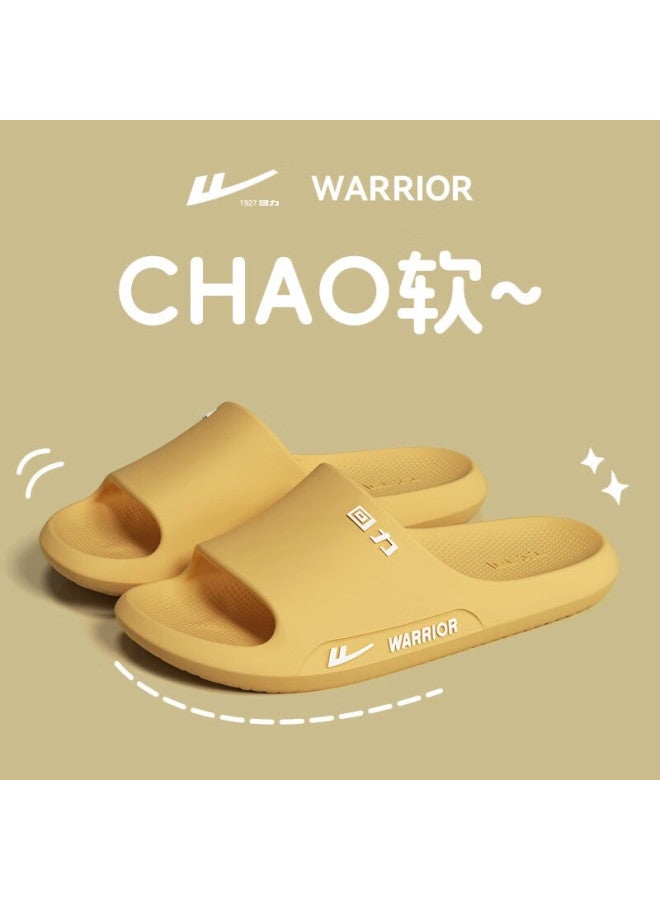 Warrior Women's Slippers Home Bathroom Non-slip Eva Lightweight Outdoor Beach Sandals Sdj-0392 Yellow Size 36-37