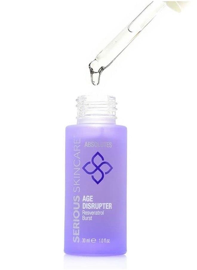 Serious Skincare Absolutes Age Disrupter Facial Treatment Serum with Resveratrol for Smooth & Radiant Skin - Grape Skin Stem Cells - Improve Elasticity - 1 oz.  - Image 1