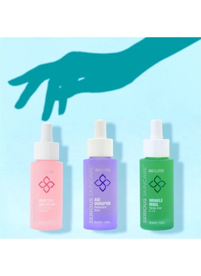 Serious Skincare Absolutes Age Disrupter Facial Treatment Serum with Resveratrol for Smooth & Radiant Skin - Grape Skin Stem Cells - Improve Elasticity - 1 oz.  - Image 2