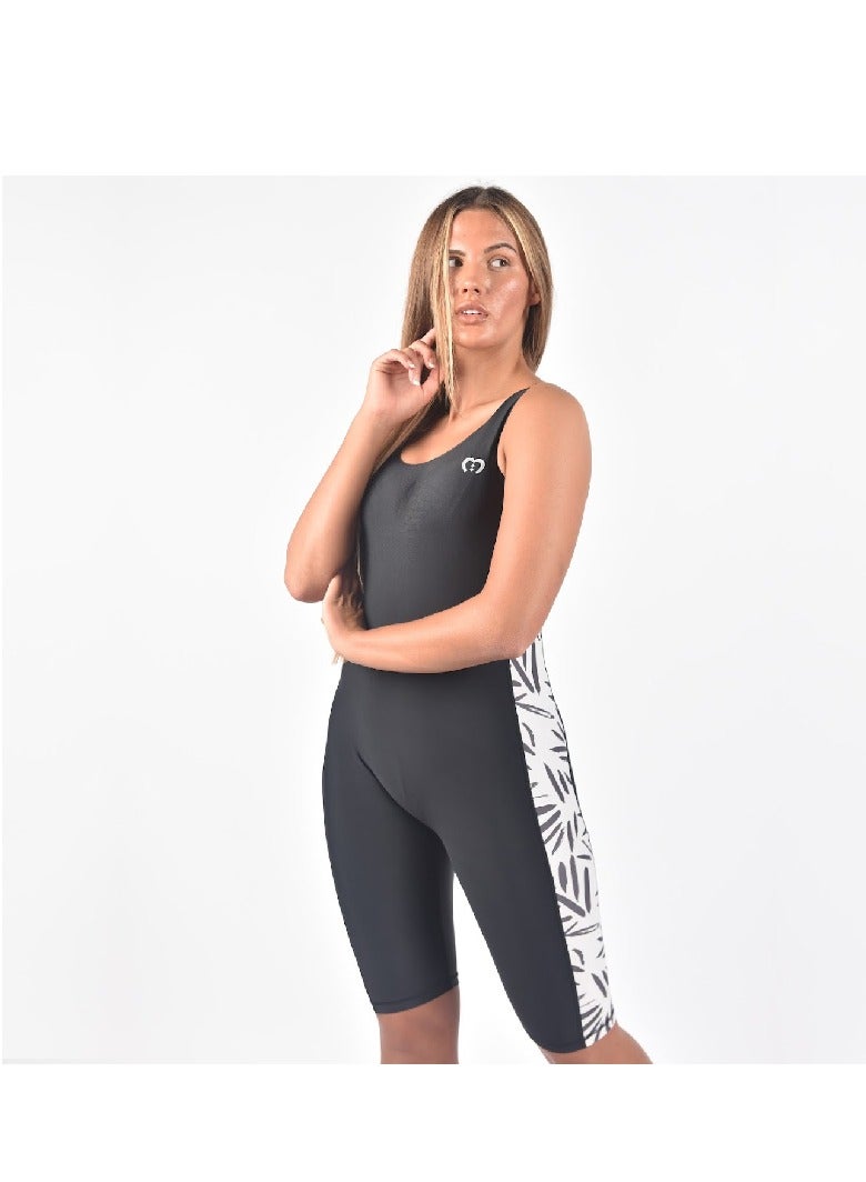 modestly active Sleeveless / Short Leg All-in-One Swimwear Suit Tracey Swimwear - Image 3