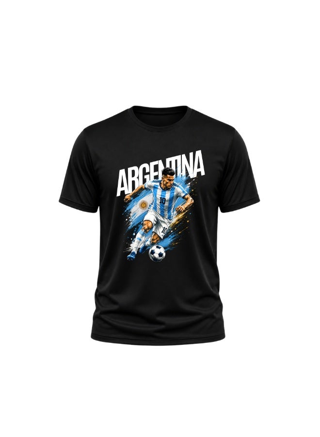 Argentina Football  World Fans Printed Tshirts Supporting The Football Jersey Tshirts For Men|Women|Kids To Win The Cup - Image 1