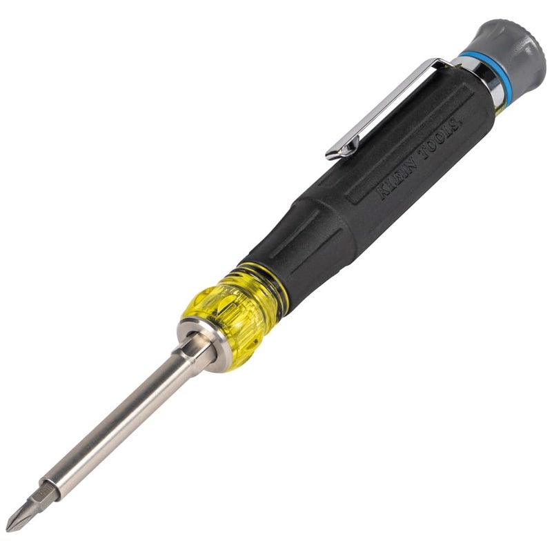 Klein Tools 32611P Mini Precision Screwdriver 13in1 Magnetic MultiBit Pocket Driver with Nut Drivers Phillips Slotted and Hex Tips - Image 2
