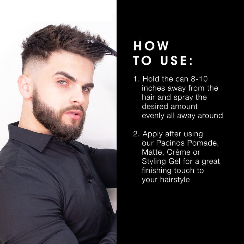 Pacinos Final Touch Hairspray, Anti-Frizz, Firm Hold, Flexible, Fast Drying and Flake Free Aerosol, Add Volume, Texture and Strength to your Hairstyle, Works Against Wind, Moisture and Humidity - Image 5