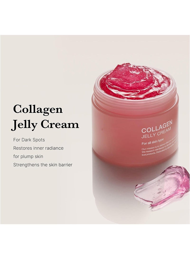 الكولاجين الكوري للمبتدئين: قناع الكولاجين الليلي المقشر للوجه وكريم الكولاجين الهلامي - عناية بالمرونة والترطيب، يقلل الترهل والبهتان - كولاجين متحلل لبشرة متألقة - يعزز ترطيب حاجز البشرة - Image 4