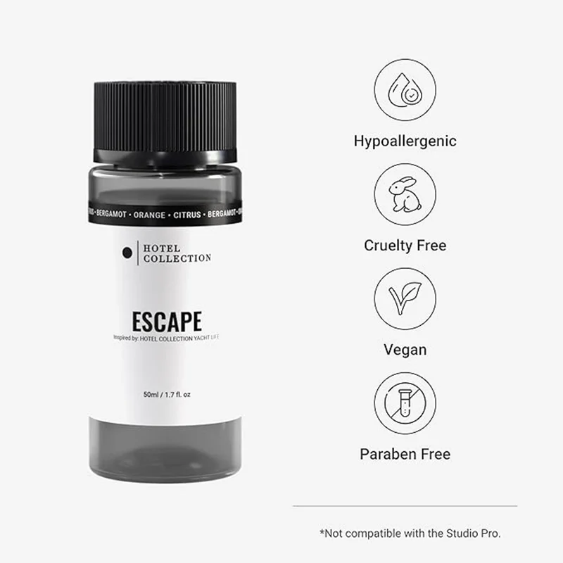 هوتيل كوليكشن Escape Fragrance Oil Blend - Hotel Inspired for Luxury Essential Oil Diffusers - Aromatherapy Scent Diffuser Oil - Citron, Bergamot, and Orange - 50 mL, 1.7 fl oz