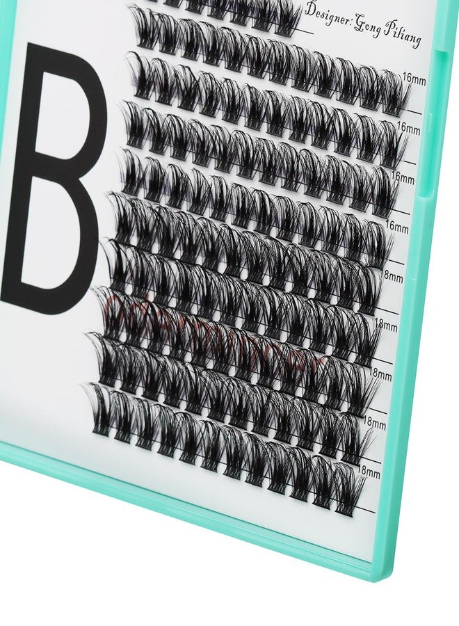 Bodermincer Large Tray 17 Rows 9 Colors Mix Cluster Lashes Extensions Colorful Individual False Cluster, Light Pink, Rose Red, Fluorescent Pink, Fluorescent Yellow, Fluorescent Orange,Light Purple, Deep Green, and Deep Blue (Black 12-14-16-18mm MIX) - Image 3