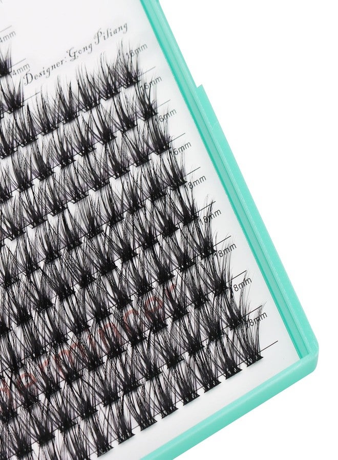 Bodermincer Large Tray 17 Rows 9 Colors Mix Cluster Lashes Extensions Colorful Individual False Cluster, Light Pink, Rose Red, Fluorescent Pink, Fluorescent Yellow, Fluorescent Orange,Light Purple, Deep Green, and Deep Blue (Black 12-14-16-18mm MIX) - Image 5