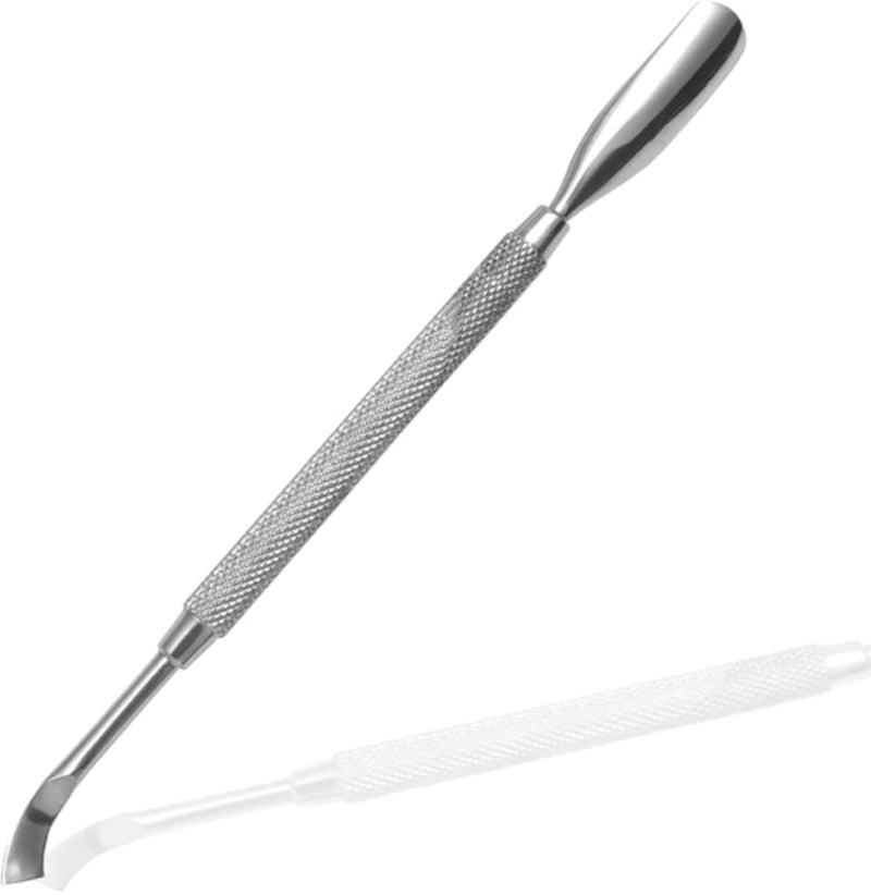 Cuticle Pusher, Nail Tool, Set of 1, Double-sided Cuticle Treatment, Cuticle Care, Cuticle Removal,- Stainless Steel, Durable, Rust Resistant, Anti-Slip, Waterproof, Easy to