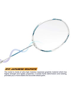 Apacs Asgardia Control Badminton Racket – Ultra-Lightweight 73g, High-Speed Japan Graphite Frame & Shaft, Max 35 lbs Tension, G2 Grip, Unstrung with Full Cover for Power & Control  - Image 4