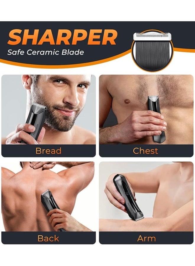 PRITECH Body Hair Trimmer for Men Pubic Hair Trimmer - Image 2