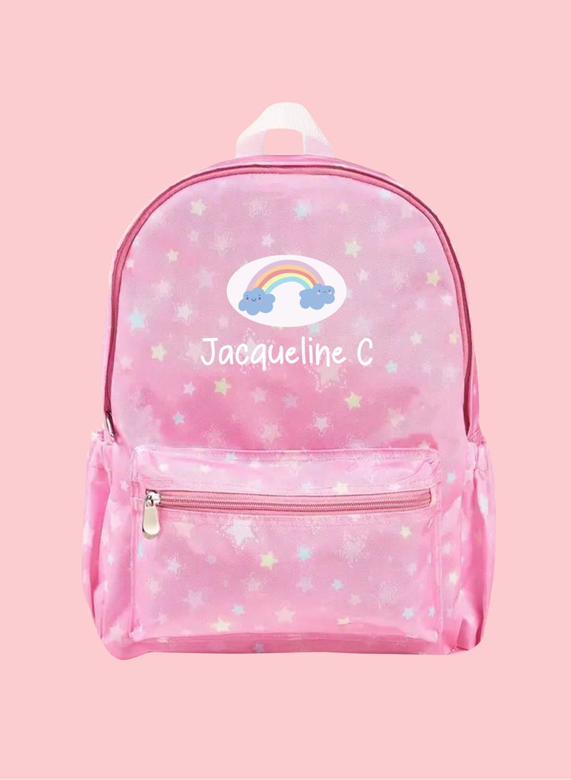 Share the Love Personalised Backpack School Bag for kids with rainbow Printing - Image 3