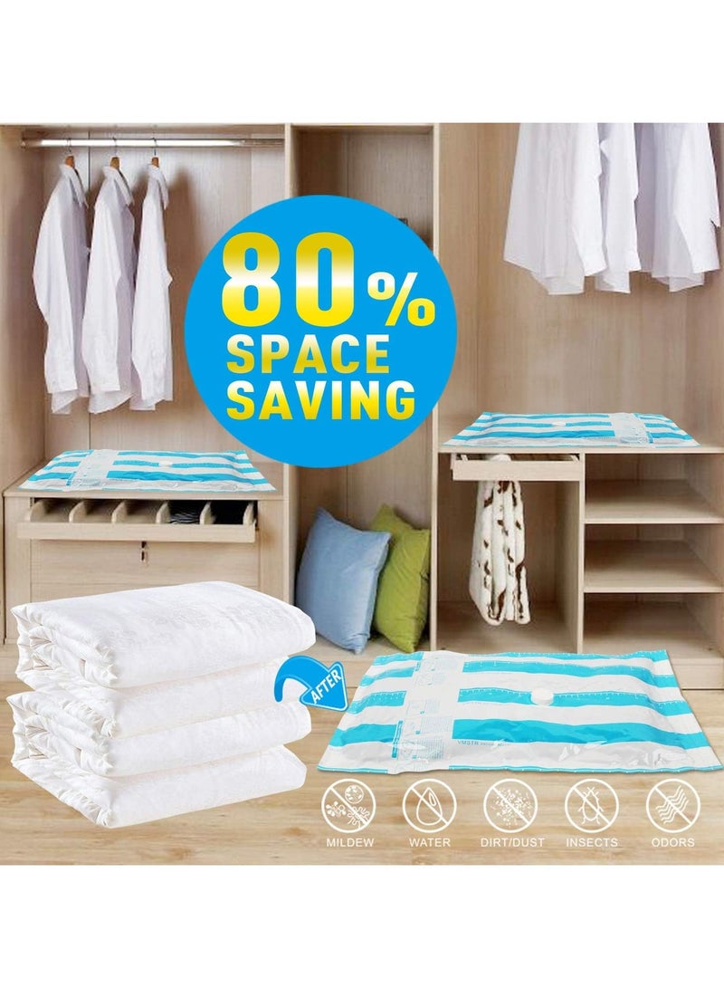 VMSTR Premium Large Vacuum Storage Bags 4 Pack 80% Space Saver Compression Bags 60x80CM (Works with Any Vacuum Cleaner) - Image 3