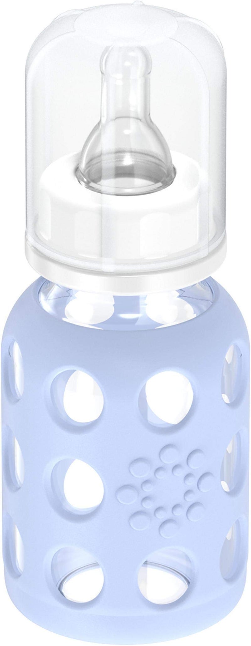 Lifefactory Glass Baby Bottle with Stage 1 Nipple and Protective Silicone Sleeve Blanket 4 Oz - Image 2