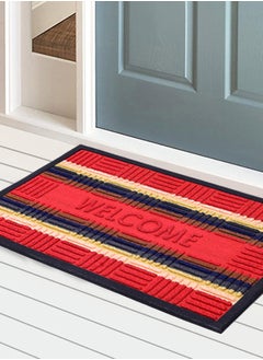 Status Contract Anti Slip Front Door Mat | Living Room Rug for Entrance Doors | New Rubber Floor Mats for Home (Red),38 x 58 Cm  - Image 1