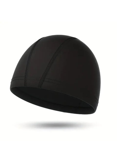 1pc Breathable Elastic Swimming Cap with Non-Slip Design and Ear Protection for Men and Women - Perfect for Pool, Beach, and Summer Fun