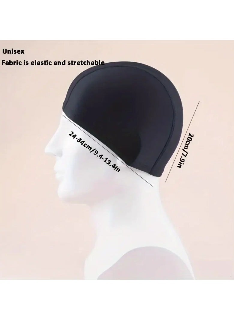 1pc Breathable Elastic Swimming Cap with Non-Slip Design and Ear Protection for Men and Women - Perfect for Pool, Beach, and Summer Fun