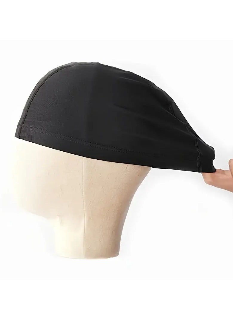 1pc Breathable Elastic Swimming Cap with Non-Slip Design and Ear Protection for Men and Women - Perfect for Pool, Beach, and Summer Fun