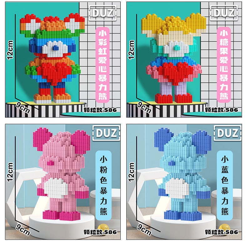 Compatible With Lego Miniature Small Particle Assembly Series Block Puzzle Children'S Educational Toys Stall Night Market - Image 5