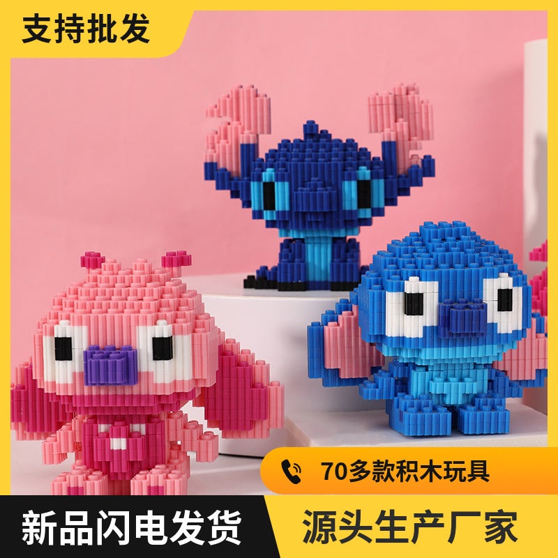 Compatible With Lego Miniature Small Particle Assembly Series Block Puzzle Children'S Educational Toys Stall Night Market - Image 2