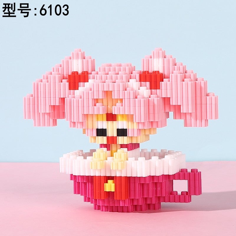 Compatible With Lego Miniature Small Particle Assembly Series Block Puzzle Children'S Educational Toys Stall Night Market - Image 1
