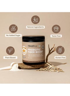 The Good Bug The Good Bug Prebiotic Fiber Boost Powder Improves Digestion Bloating & Gas Relief Natural Fiber Supplement From Green Pea, Chicory Root & Fos Non-Gmo Gluten Free 30 Servings  - Image 4