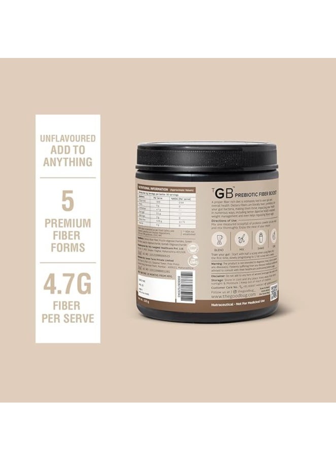 The Good Bug - The Good Bug Prebiotic Fiber Boost Powder Improves Digestion Bloating & Gas Relief Natural Fiber Supplement From Green Pea, Chicory Root & Fos Non-Gmo Gluten Free 30 Servings - Image 1