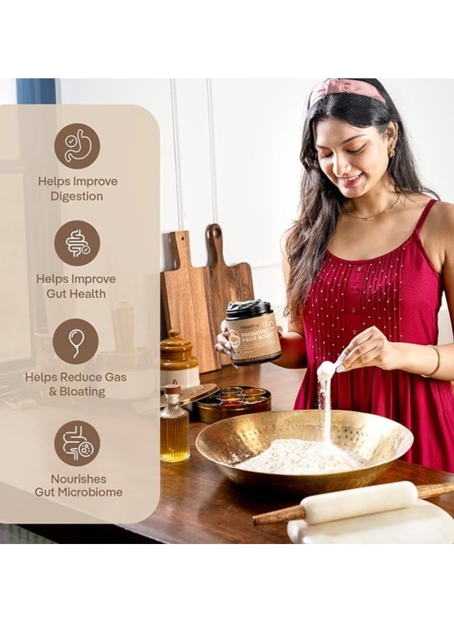 The Good Bug - The Good Bug Prebiotic Fiber Boost Powder Improves Digestion Bloating & Gas Relief Natural Fiber Supplement From Green Pea, Chicory Root & Fos Non-Gmo Gluten Free 30 Servings - Image 1