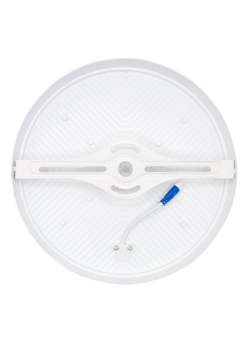 Duravel Duravel LED Ceiling Light Fixture, 23cm Round, White,Framless Surface Mounted LED Panel(Warm White)  - Image 3