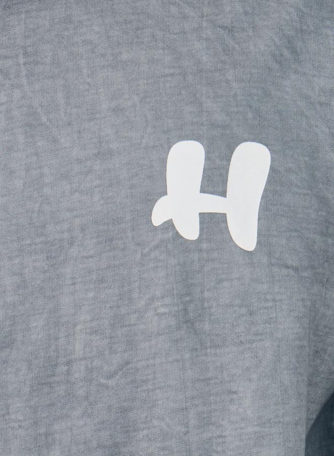 Styli Acid Washed Graphic Print Oversized Hoodie - Image 3