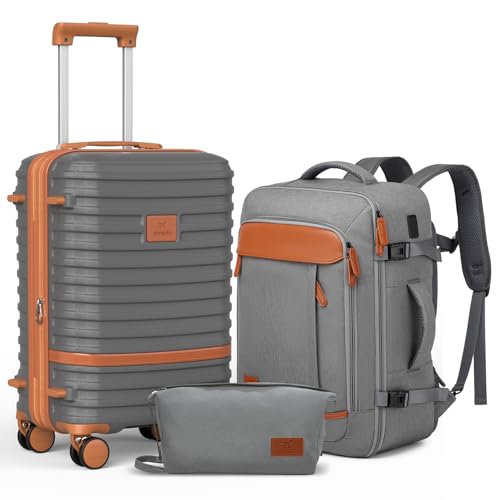 Joyway Expandable Carry on Luggage Sets Airline Approved, Lightweight Hard Shell 20 Inch Carry-on Suitcase with Spinner Wheels - Image 1