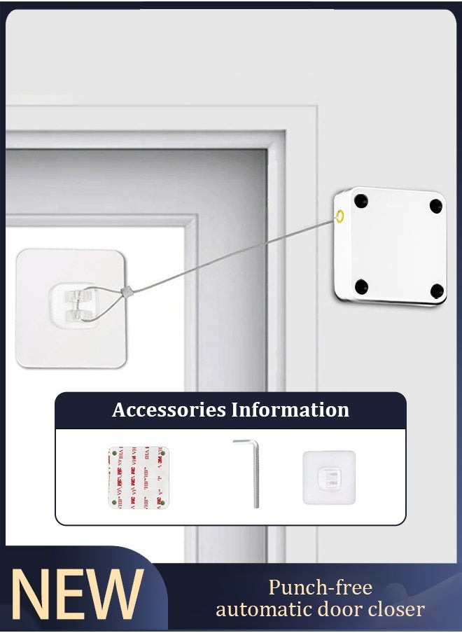 Generic 2pcs automatic door closer, no drilling required  - Image 1