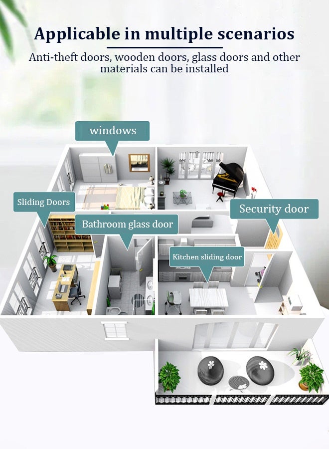 2pcs automatic door closer, no drilling required - Image 3